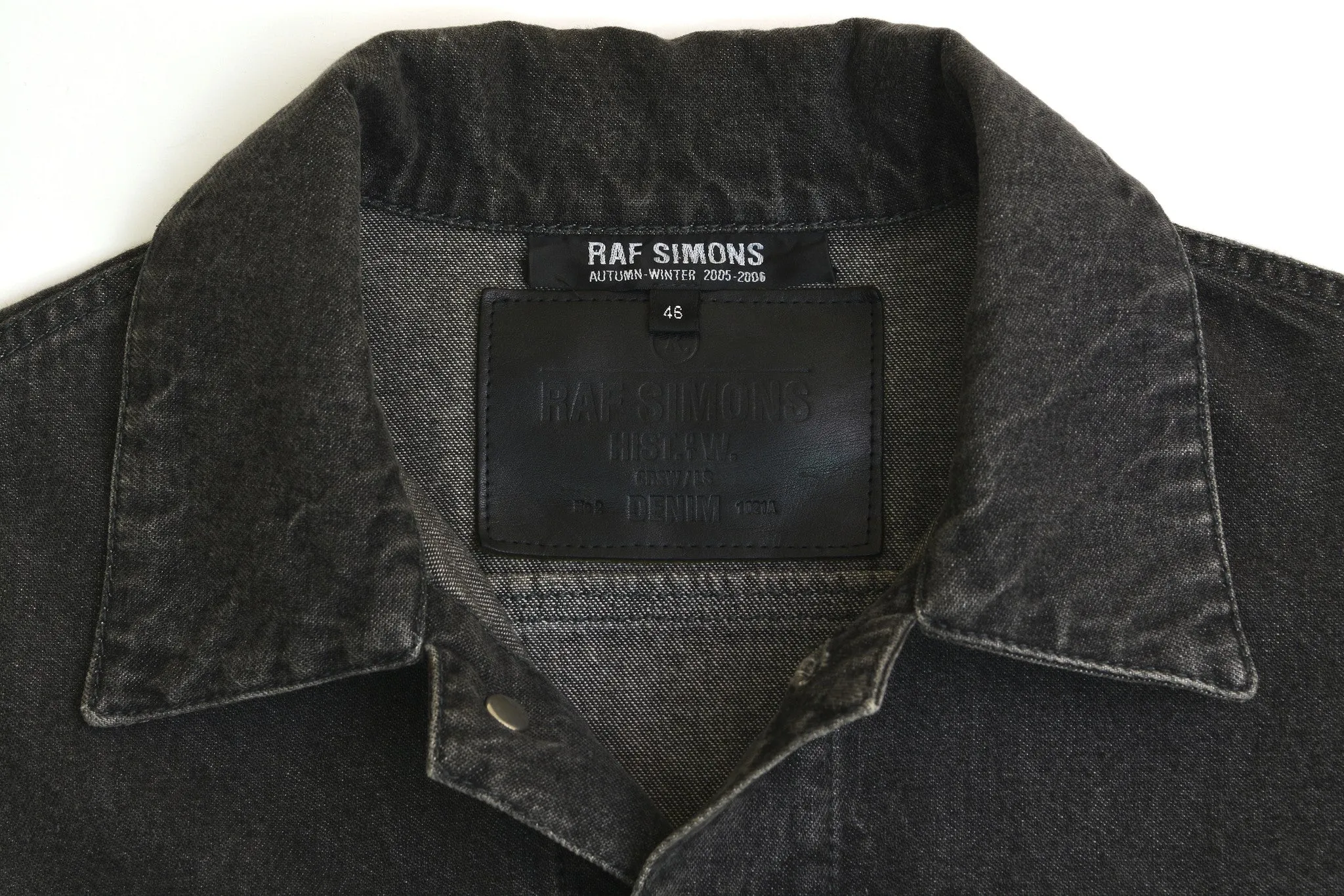 2005 Acid Washed Denim 'History of the World' Jacket