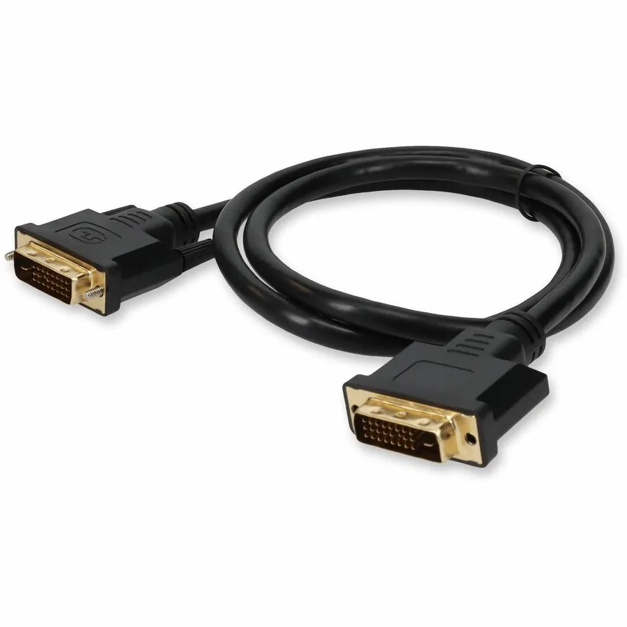 3ft DVI-D Dual Link (24 1 pin) Male to DVI-D Dual Link (24 1 pin) Male Black Cable For Resolution Up to 2560x1600 (WQXGA)