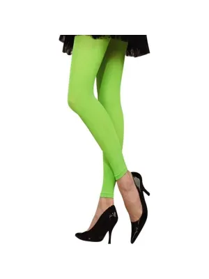 Adult 80's Style Neon Green Leggings