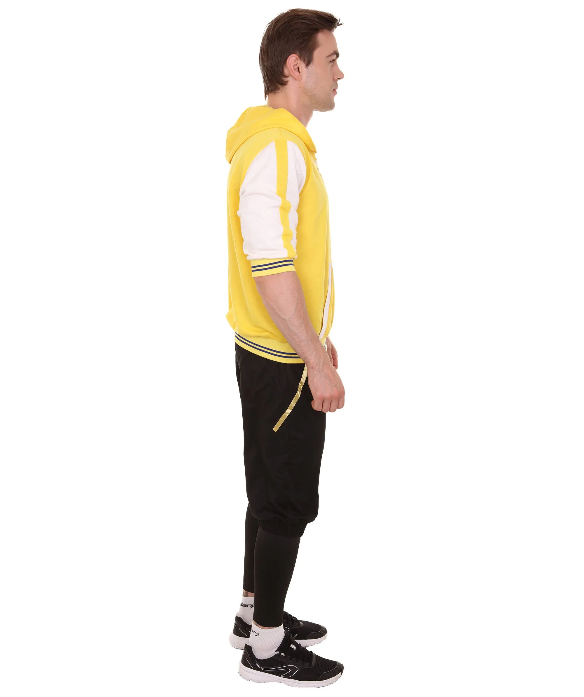 Adult Men's Team Uniform Costume | Yellow & Black Cosplay Costume