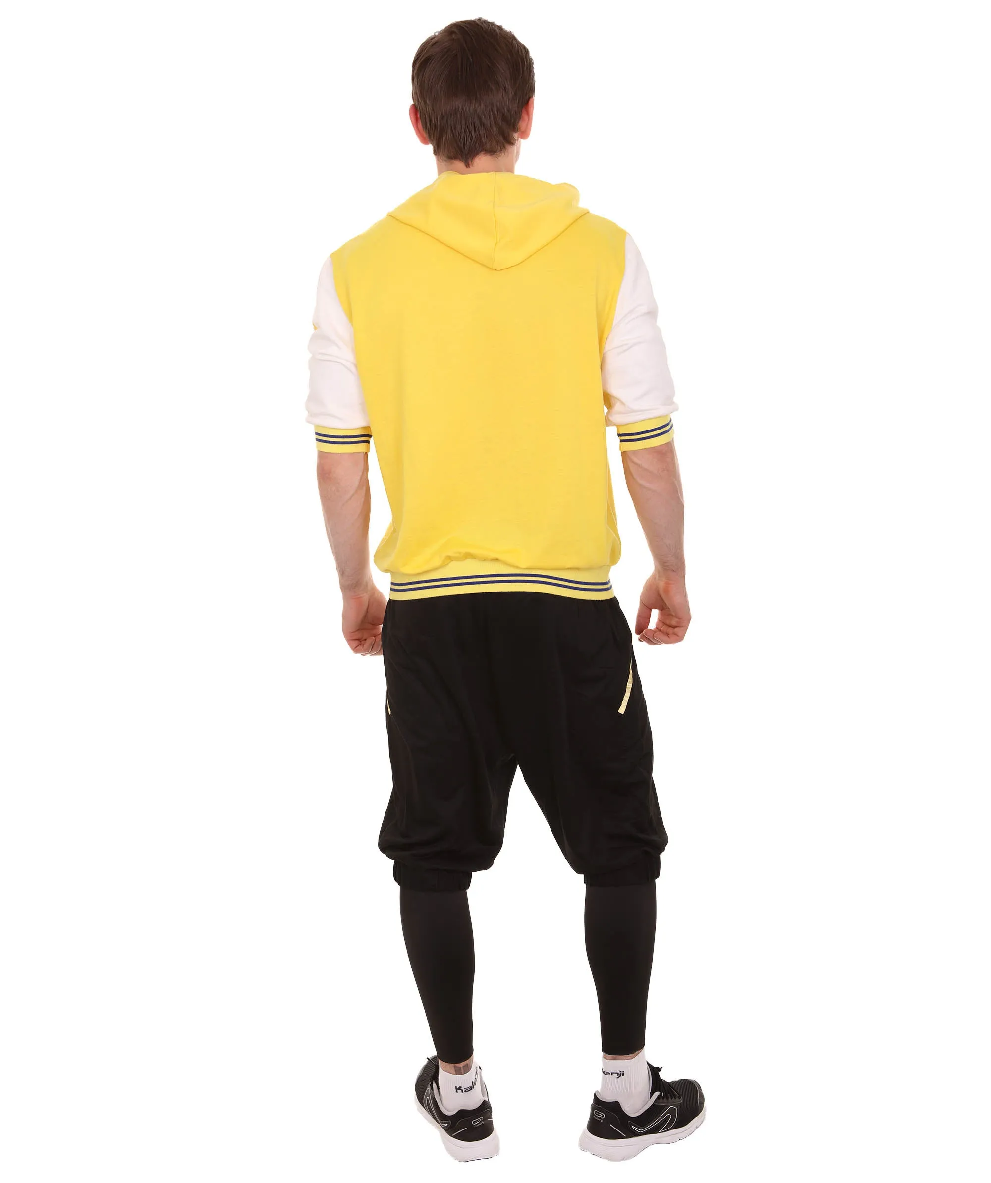 Adult Men's Team Uniform Costume | Yellow & Black Cosplay Costume