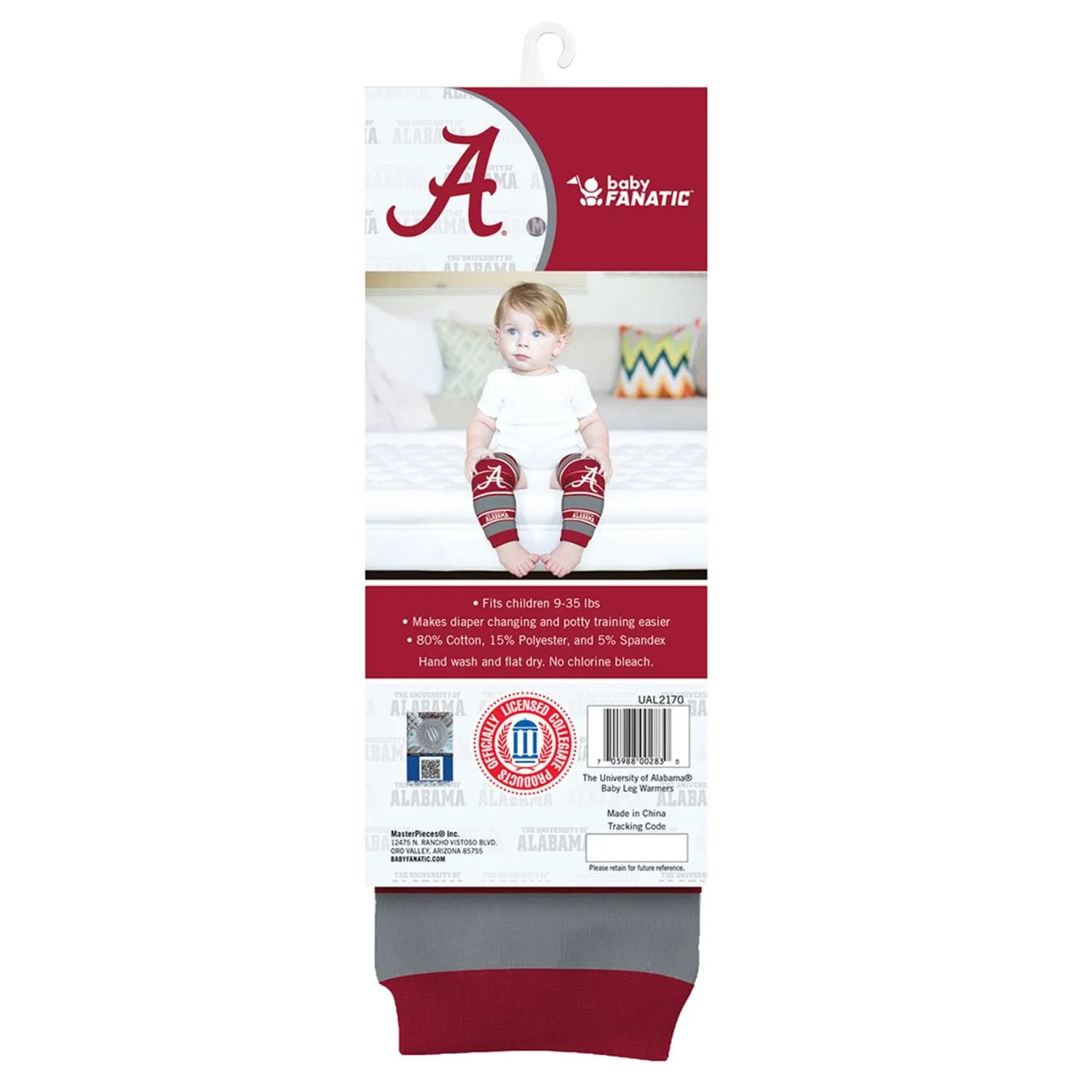 Alabama Crimson Tide Baby Leg Warmers