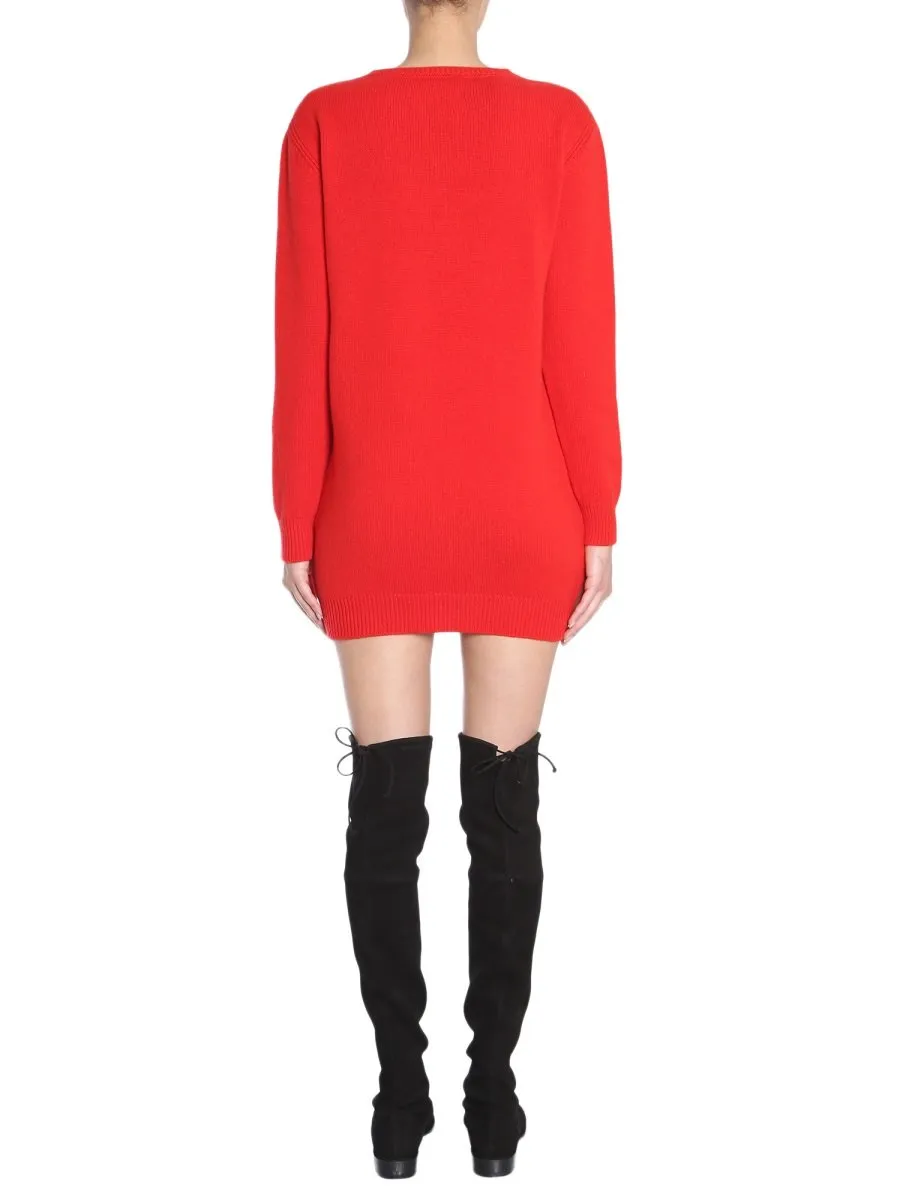 Alberta Ferretti Tuesday Mini Sweater Dress