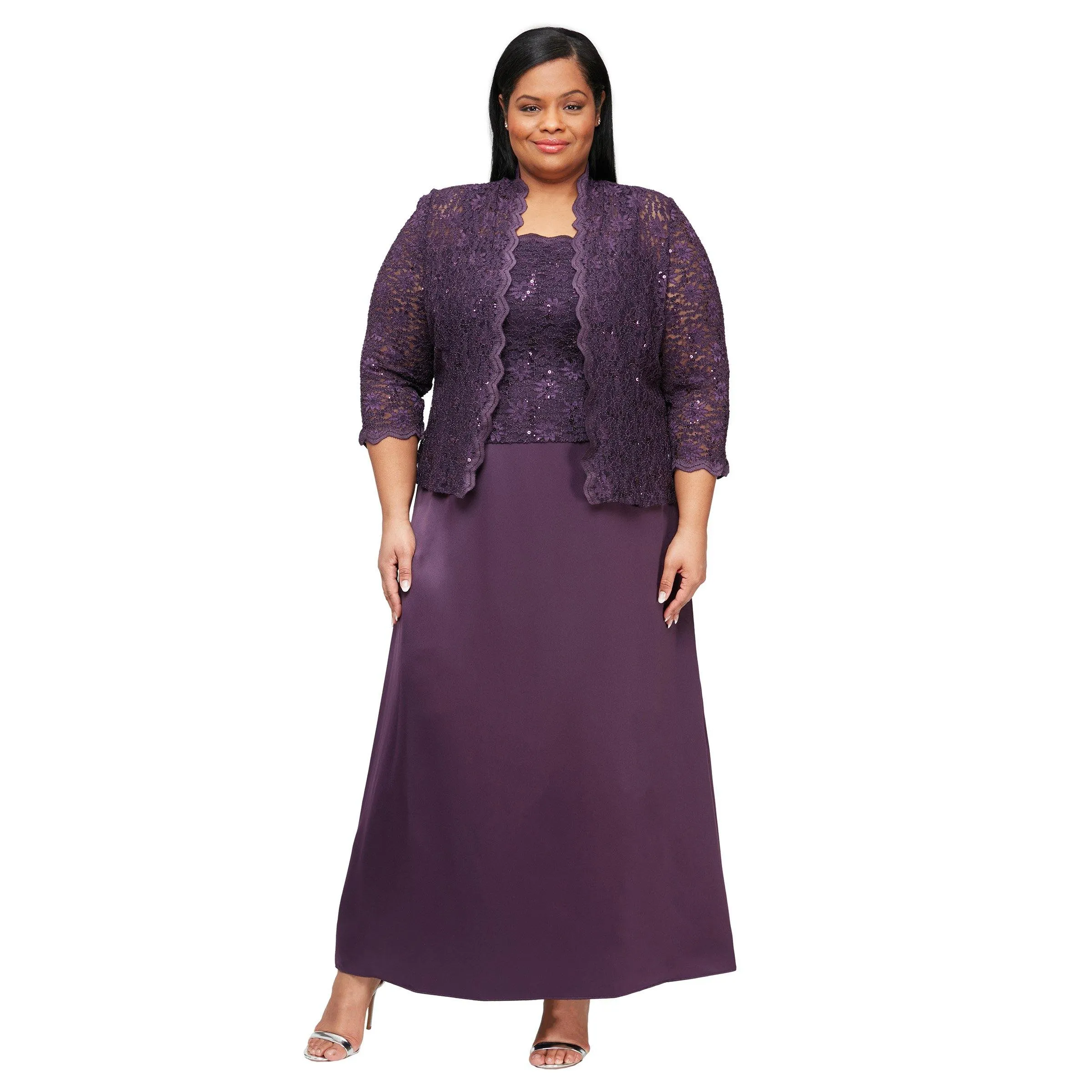 Alex Evenings AE4121198 Long Plus Size Formal Dress