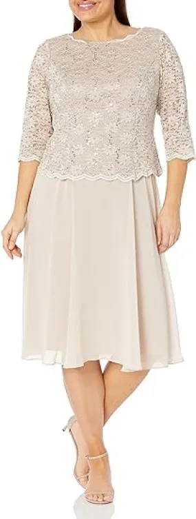 Alex Evenings AE4121796 Short Mother of the Bride Dress