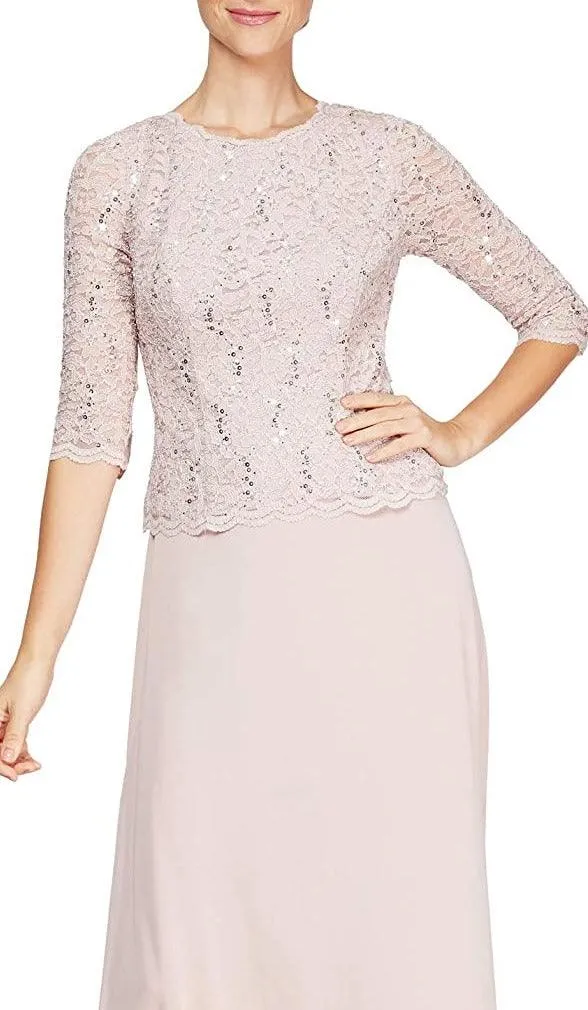 Alex Evenings AE4121796 Short Mother of the Bride Dress