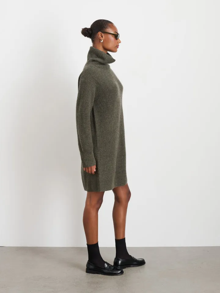 Alex Mill Olive Cashmere Simone Sweater Dress