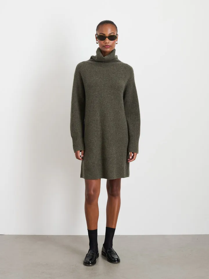 Alex Mill Olive Cashmere Simone Sweater Dress