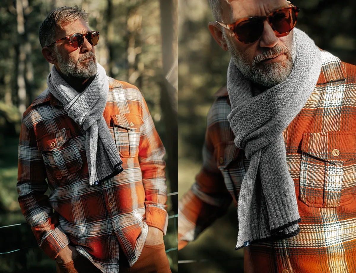 &SONS Vale Scarf Grey