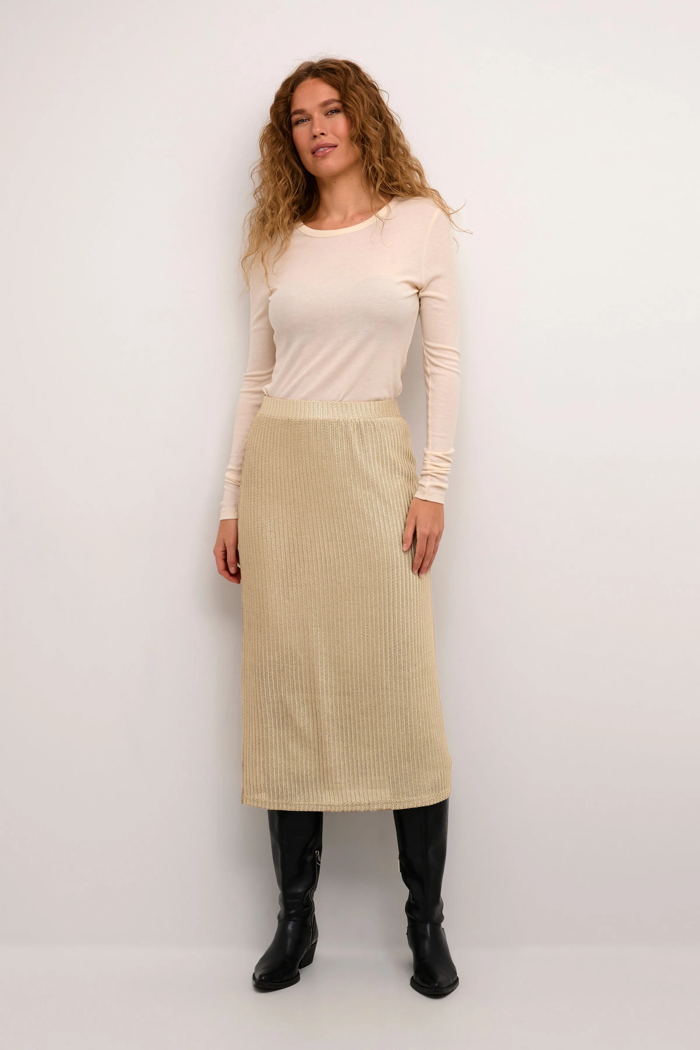 Anja Skirt in Gold