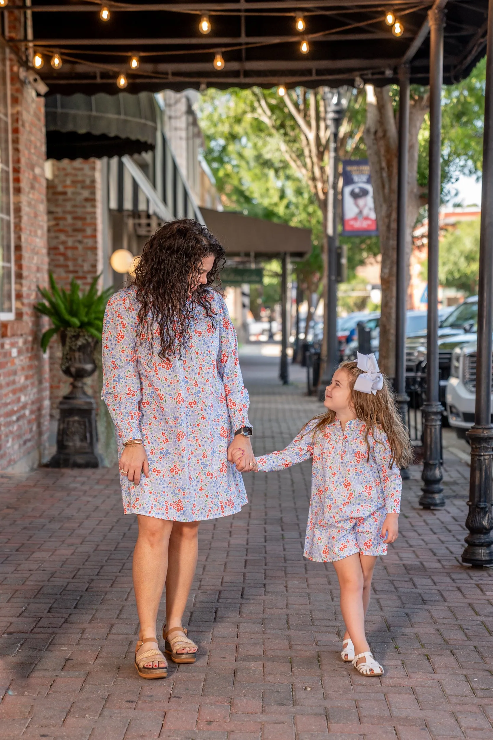 Ann Pepper Blue Red Floral Dress