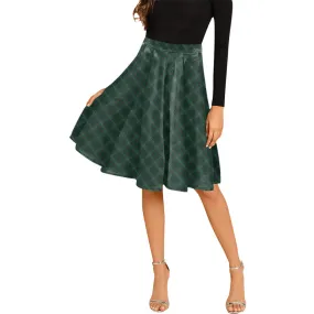 Armagh County Ireland Tartan Melete Pleated Midi Skirt