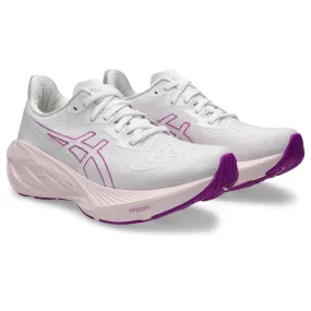 ASICS NOVABLAST 4 (WOMENS) WHITE/SOOTHING SEA (WIDE)