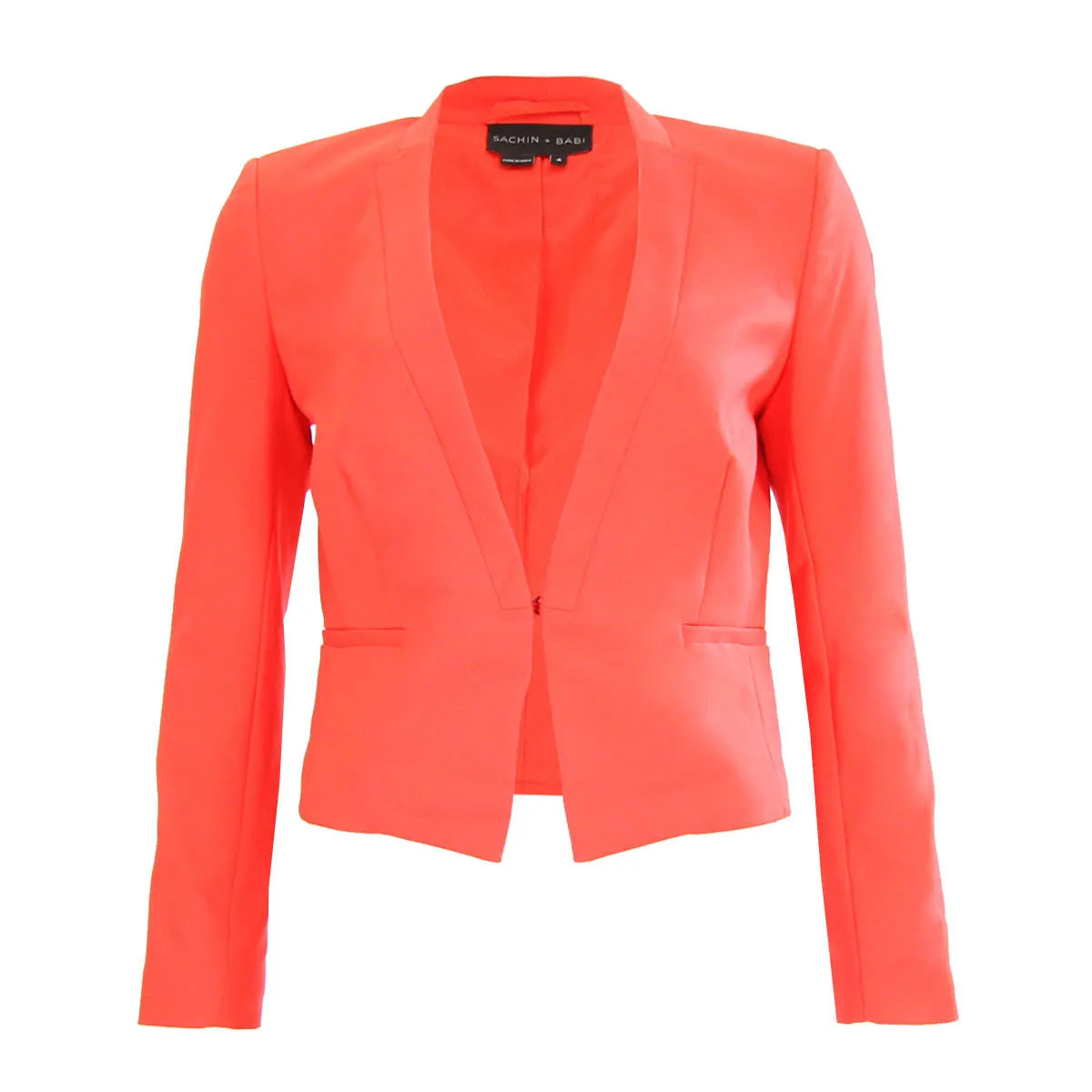 Azul Jacket - Mandarin Red Cropped Jacket