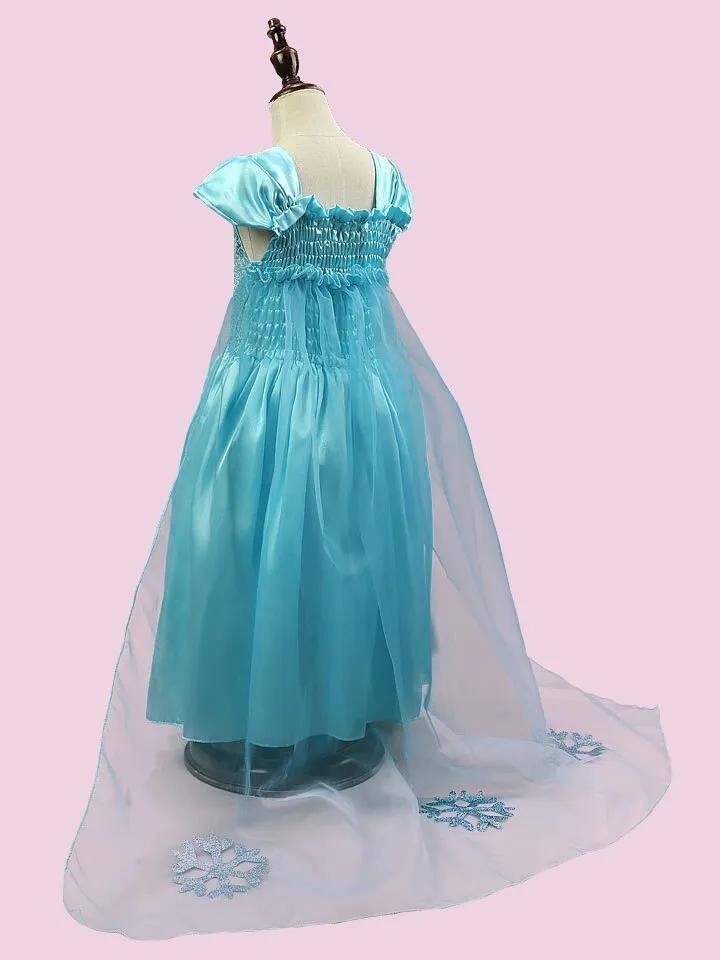 Baby Girls Anna Elsa Dress for Winter Cosplay and Children Kids Girls Dress Acting Character  in Christmas Party Dresses