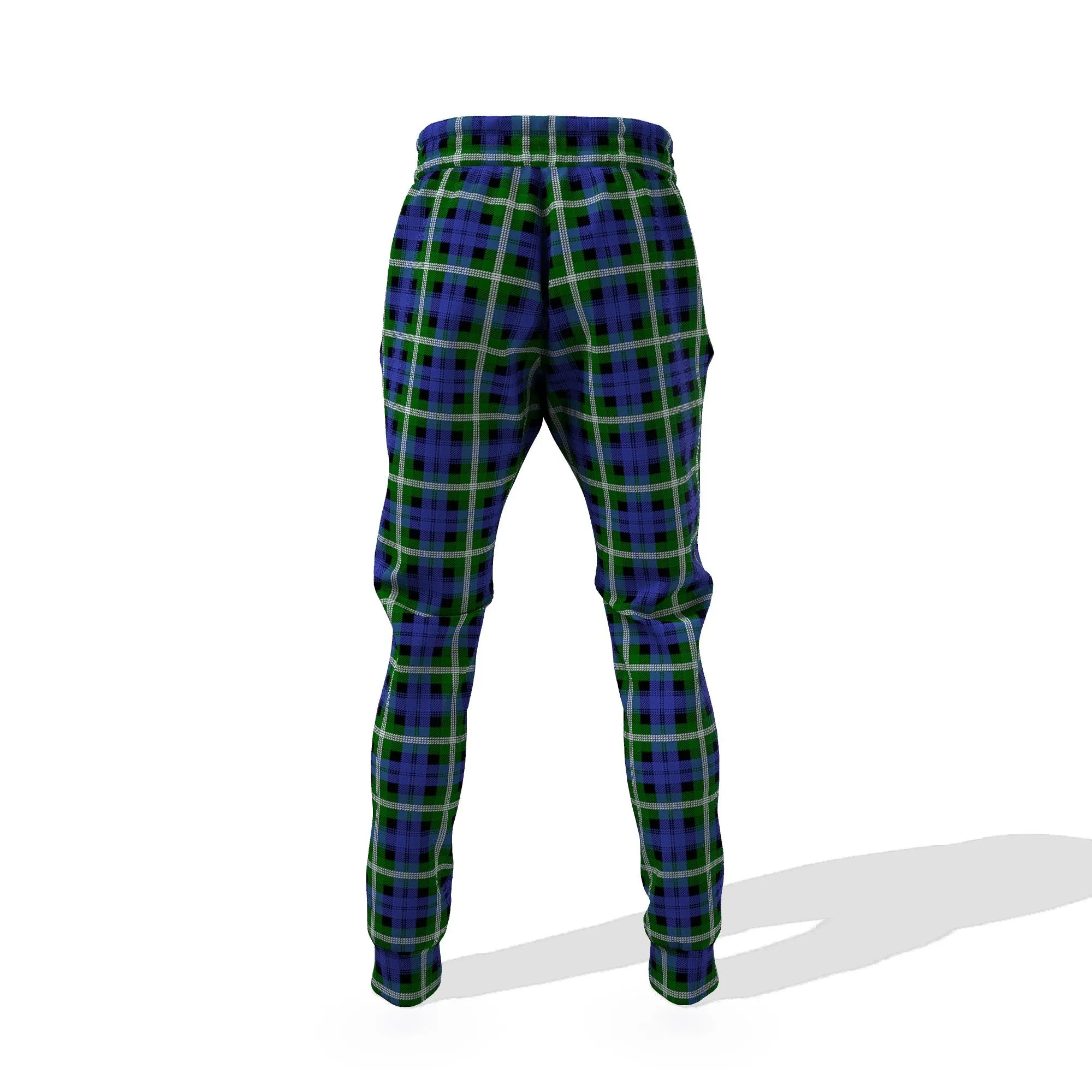 Baillie (Bailey) Tartan Joggers Pants with Family Crest