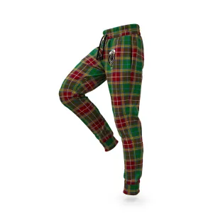 Baxter Tartan Joggers Pants with Family Crest