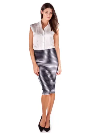 Between The Lines Pencil Skirt