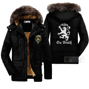 Beveridge Family Crest Parka Jacket Lion Rampant Alba Gu Brath Style