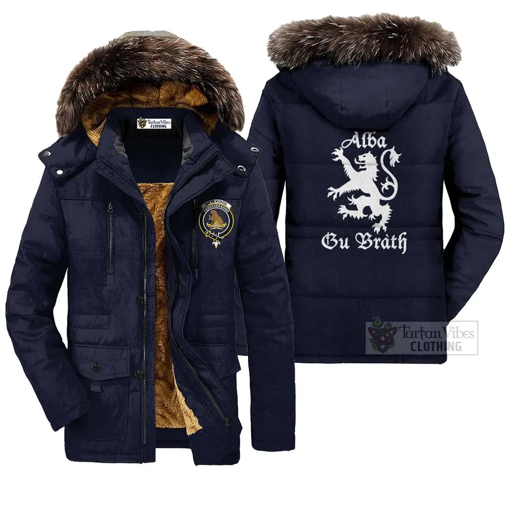 Beveridge Family Crest Parka Jacket Lion Rampant Alba Gu Brath Style