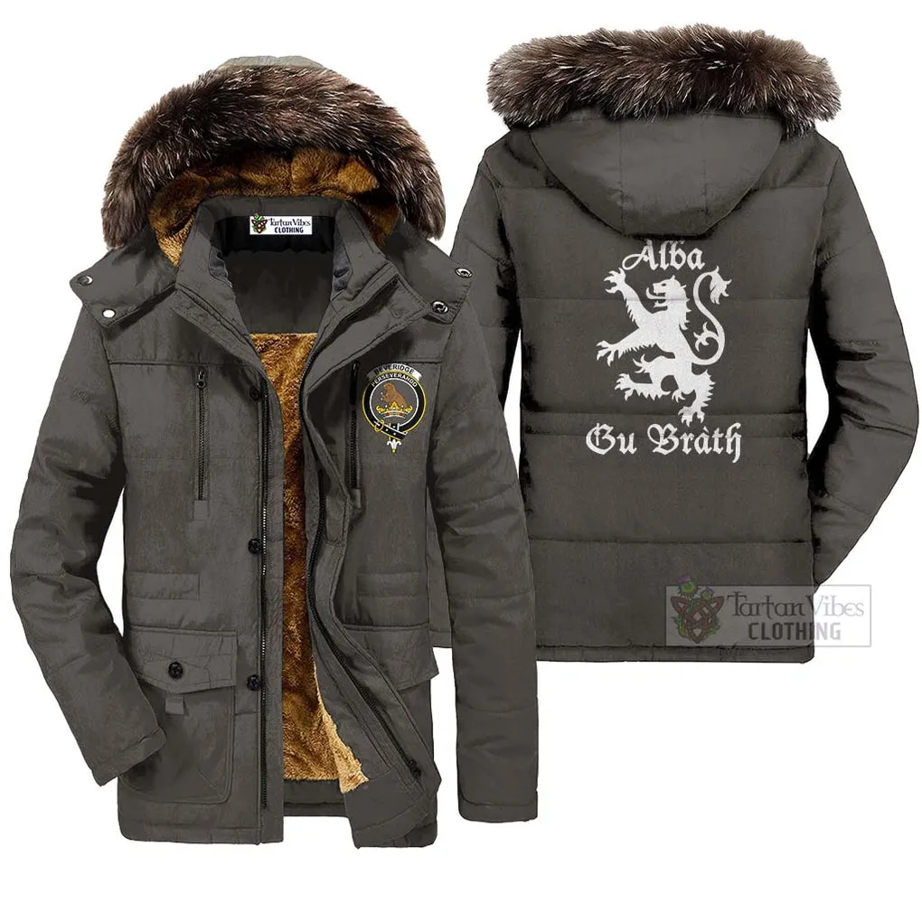 Beveridge Family Crest Parka Jacket Lion Rampant Alba Gu Brath Style