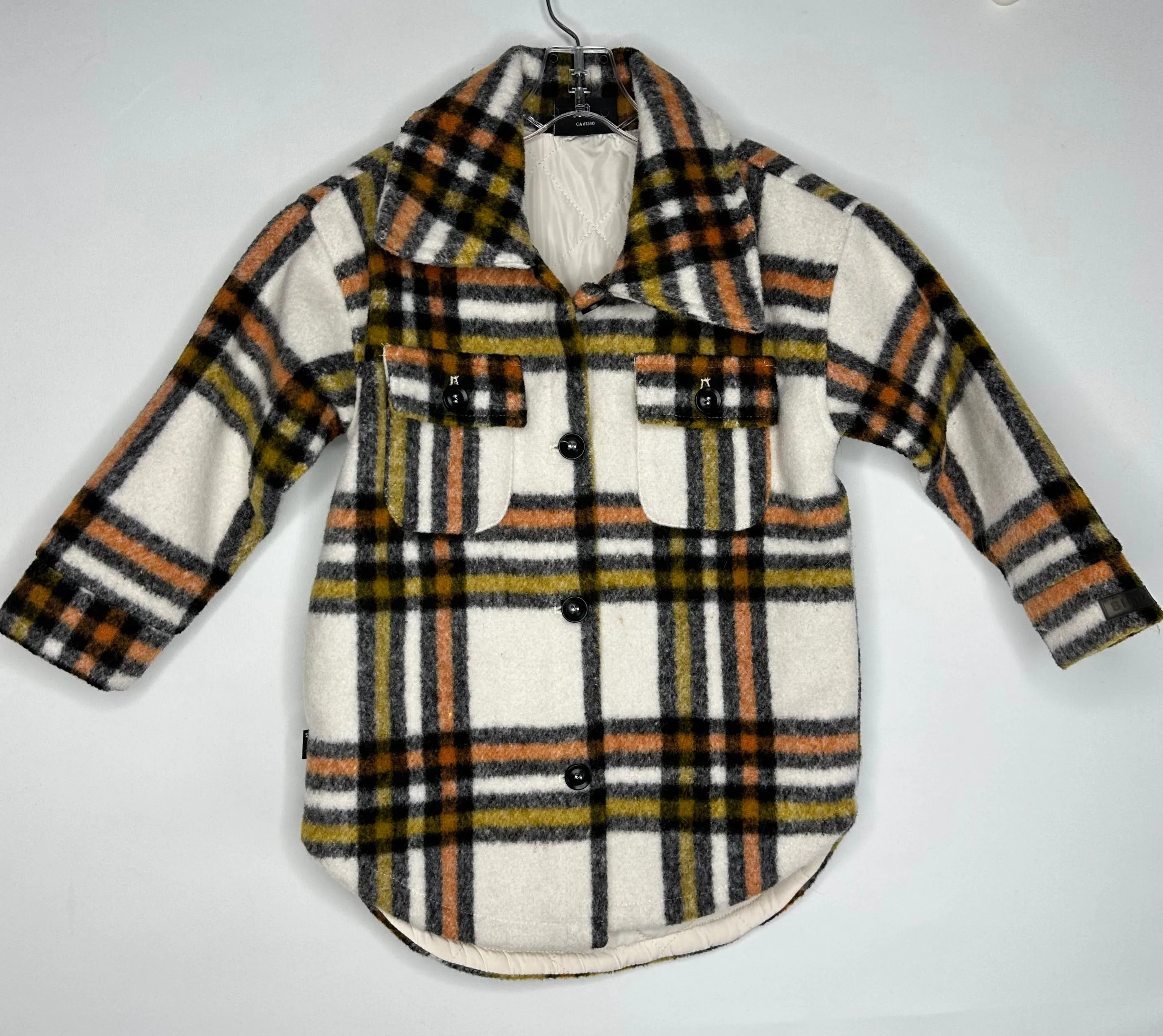 Birdz Shacket Plaid size 3