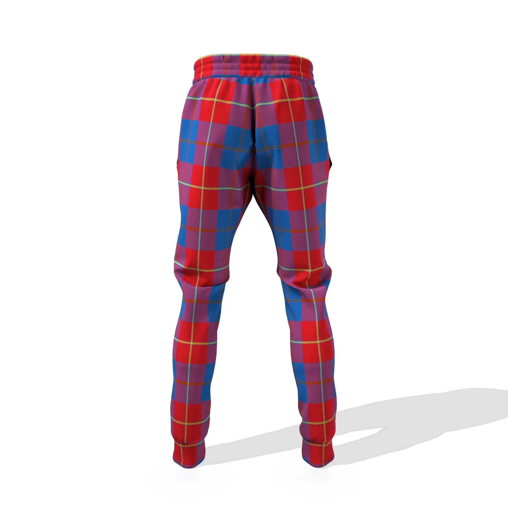 Blane Tartan Joggers Pants with Family Crest