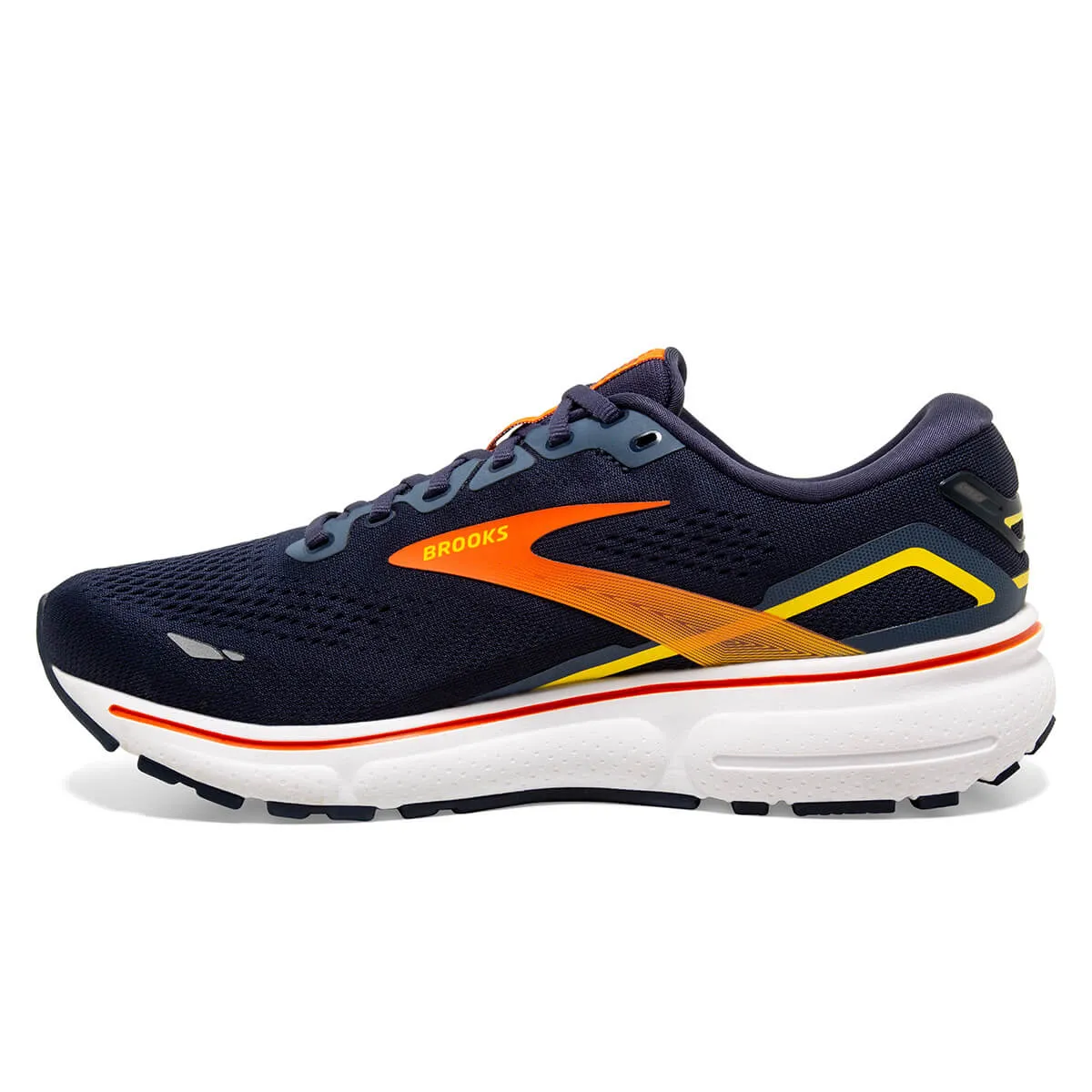 Brooks Ghost 15 Mens | Peacoat/red/yellow