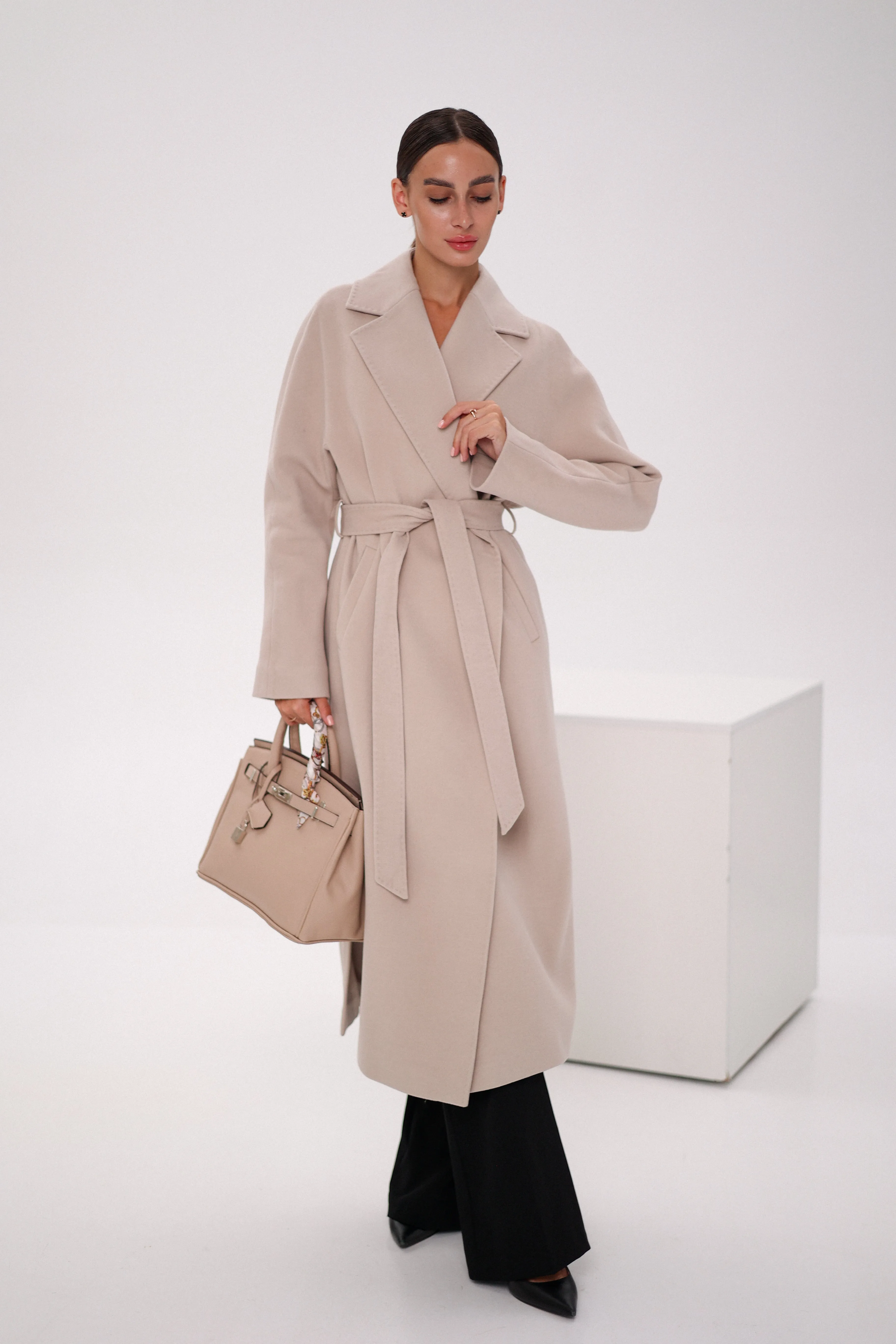 Cambridge Comfort Wraparound Wool Cashmere Coat