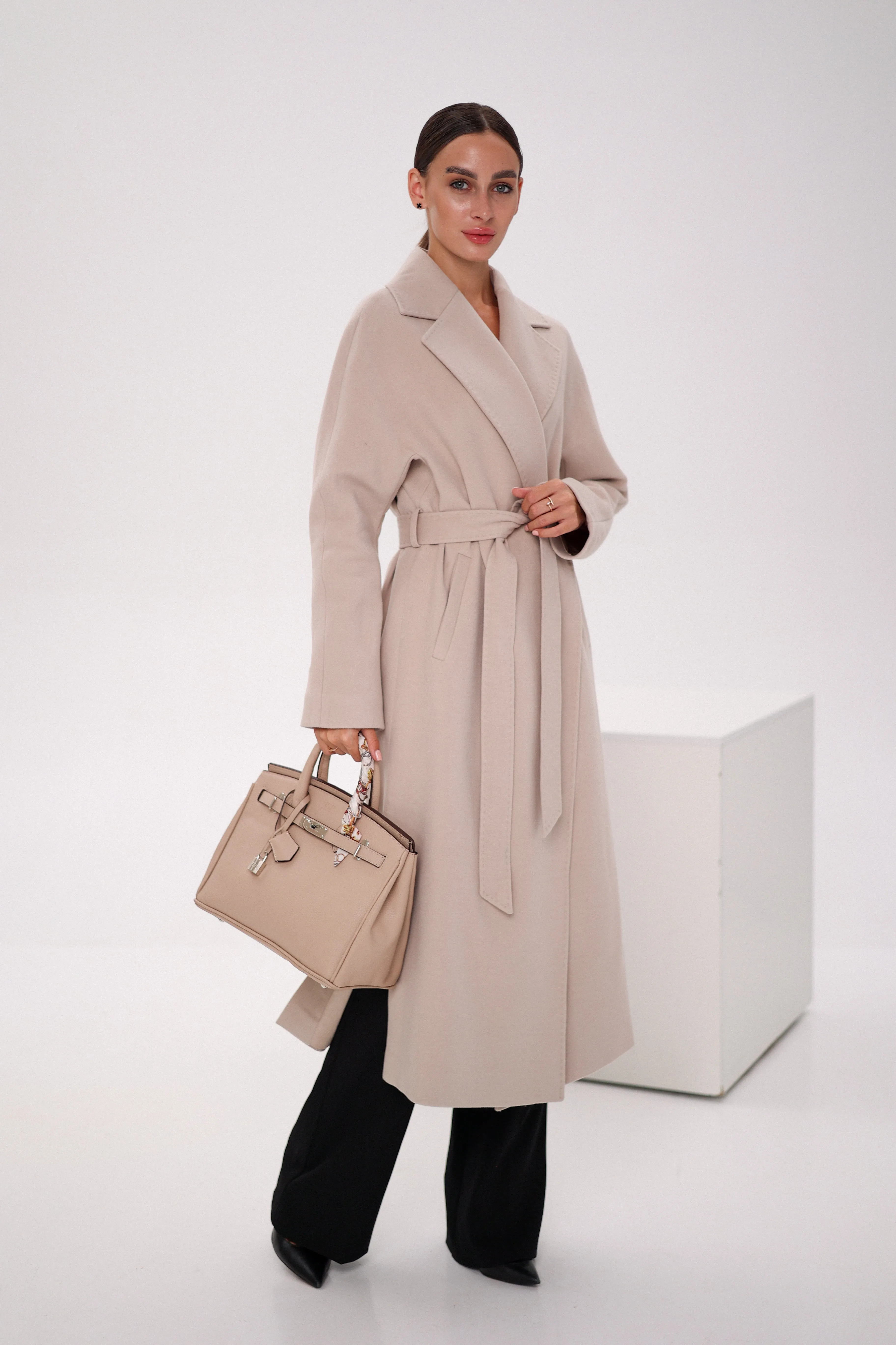 Cambridge Comfort Wraparound Wool Cashmere Coat