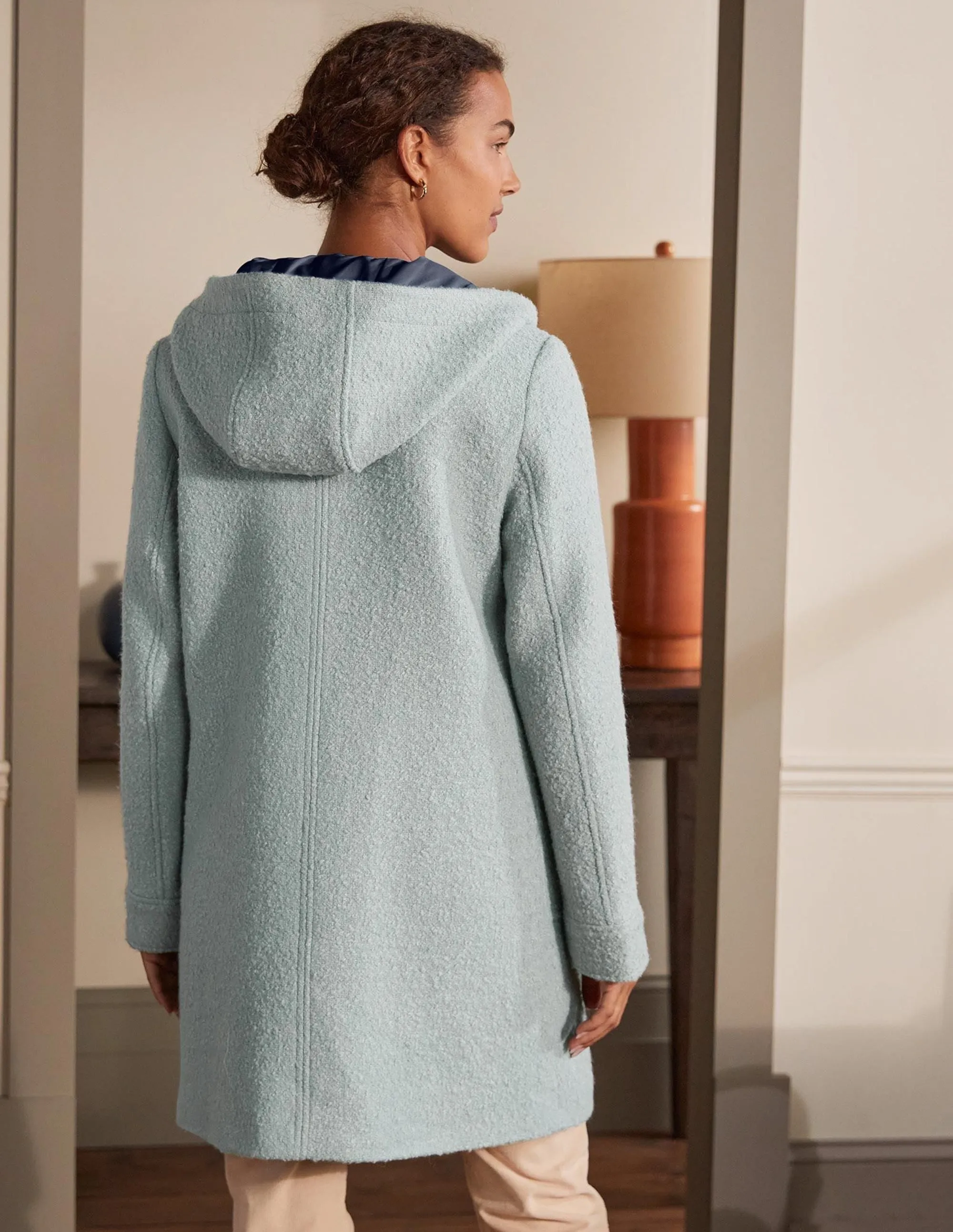 Cambridge Textured Coat-Icy Blue