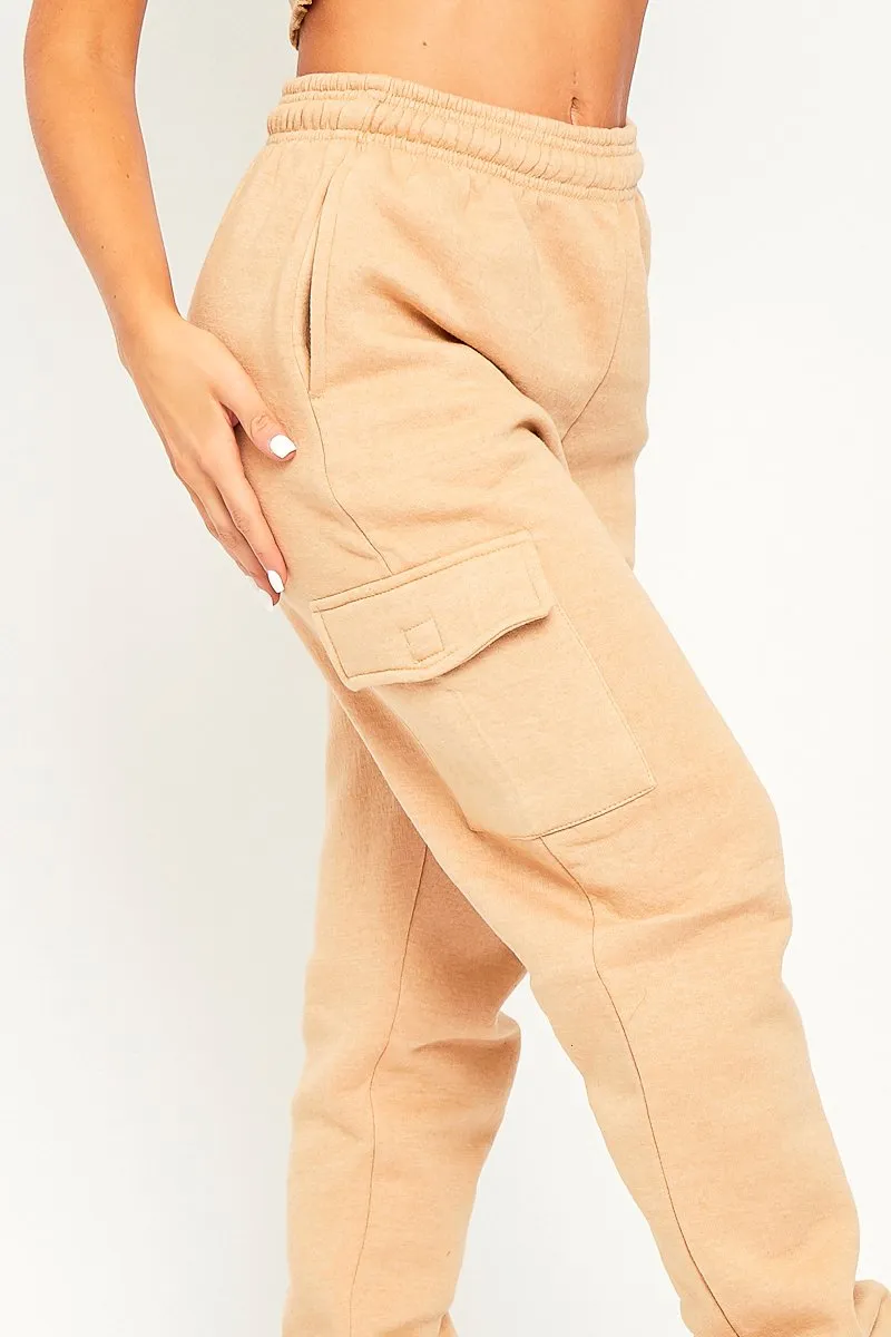 Camel Side Cargo Pocket Joggers - Chantel