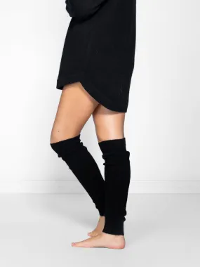 Cashmere leg warmers "Leggings" - black