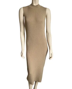 CASHMERE MOCK NECK RIB DRESS SIZE S/M