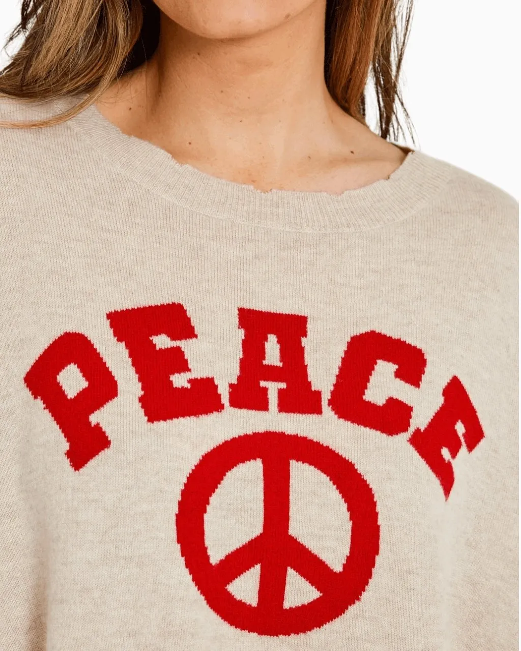 Cashmere Sweater Peace | Sable