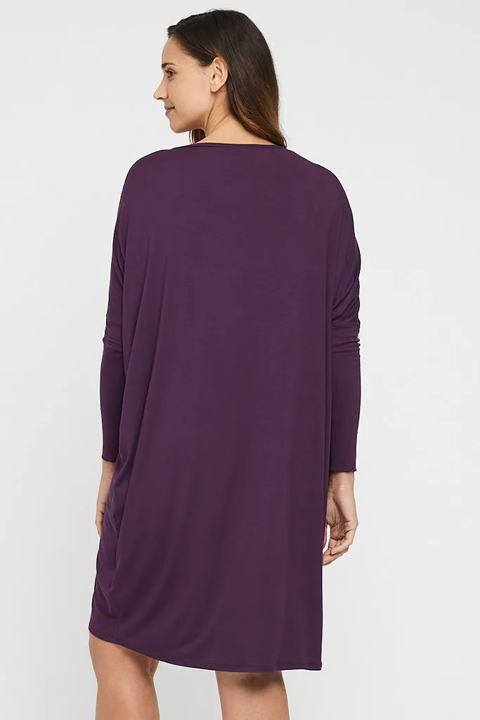 Catherine Maternity Dress - Plum