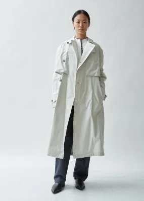 Chalk Canvas Trench Coat