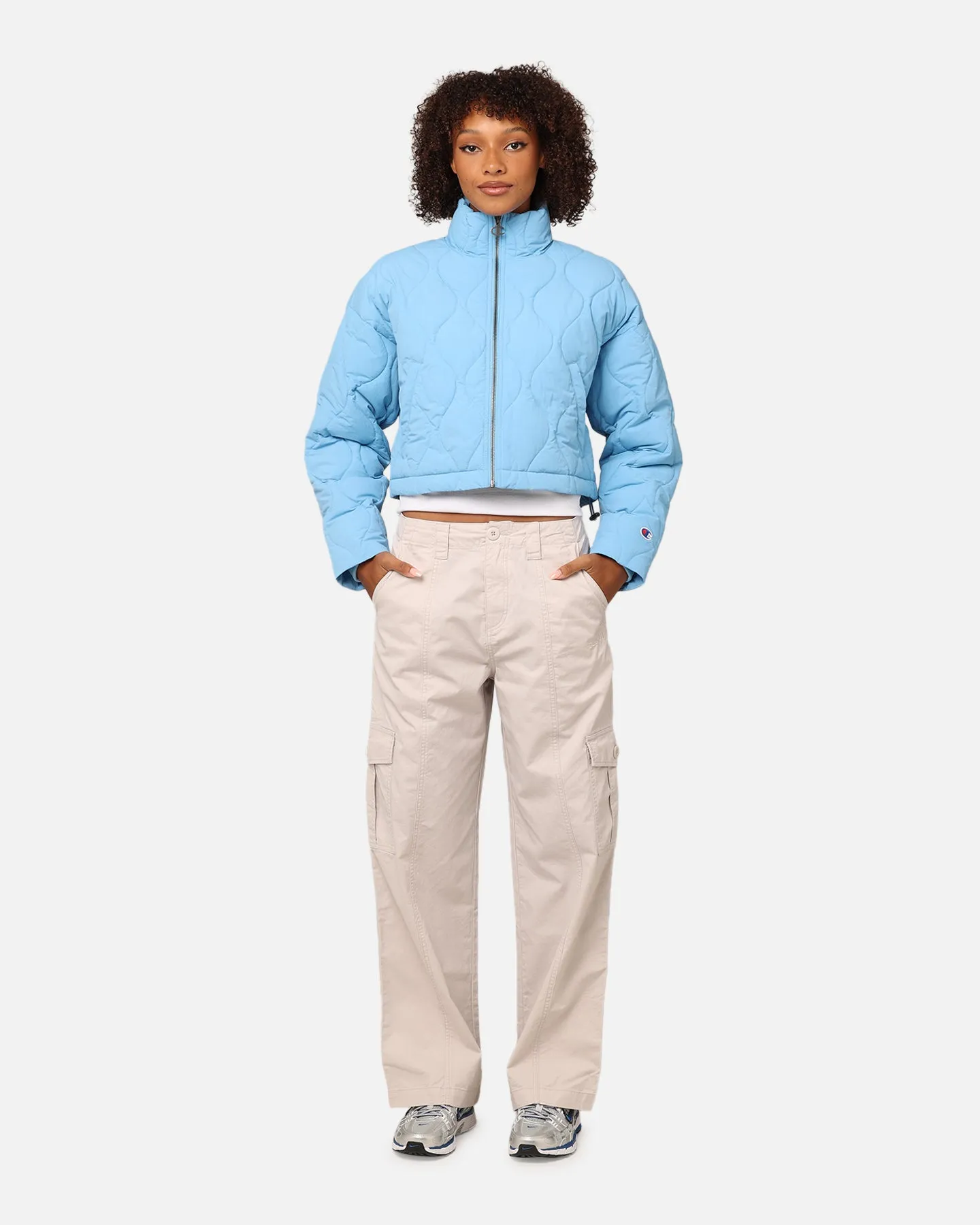 Champion Women's Re:Bound Cropped Puffer Jacket Track & Field