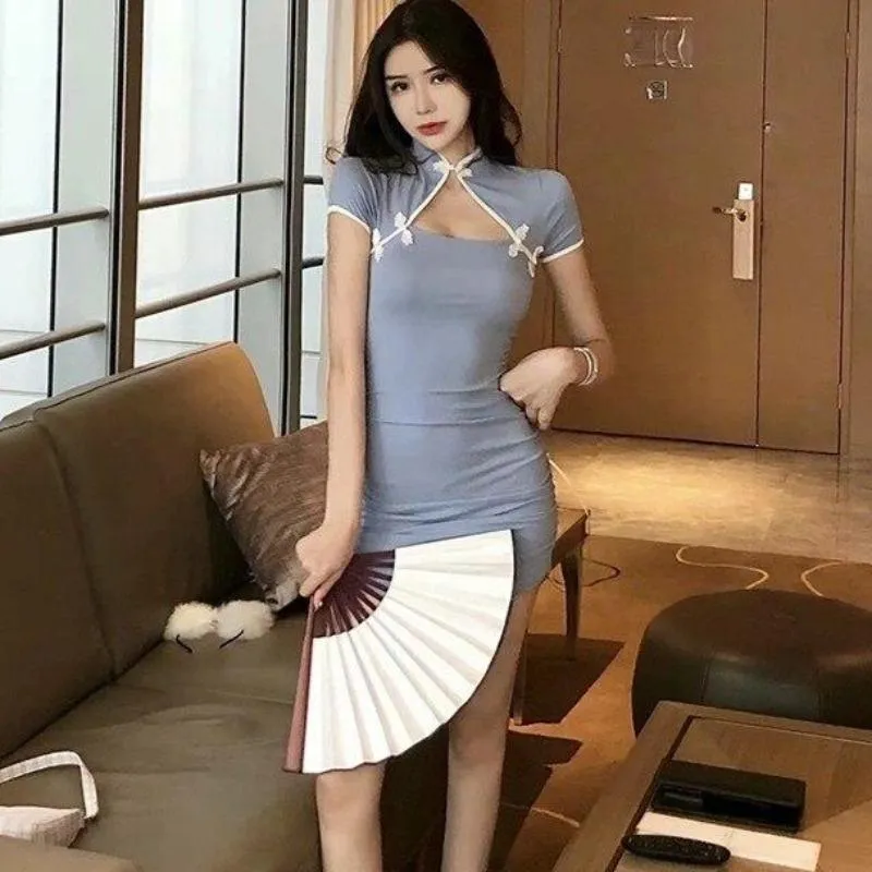 Chinese Style Cheongsam Bodycon Dress