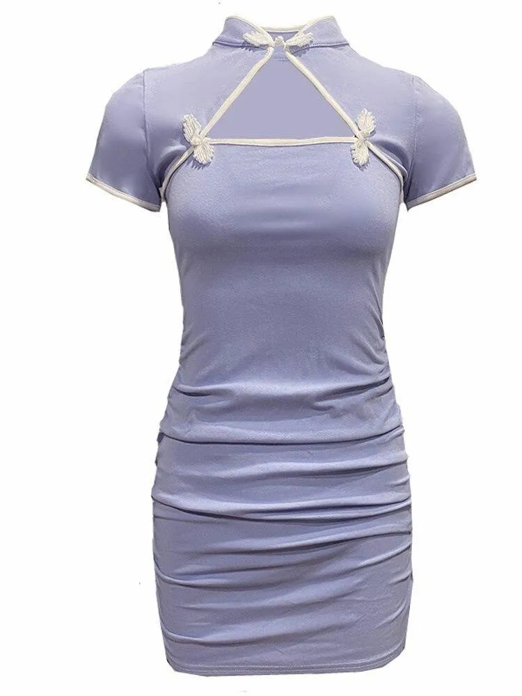 Chinese Style Cheongsam Bodycon Dress