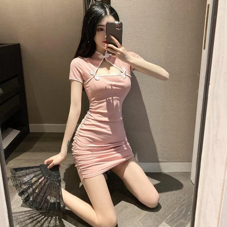 Chinese Style Cheongsam Bodycon Dress