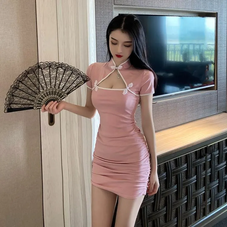 Chinese Style Cheongsam Bodycon Dress