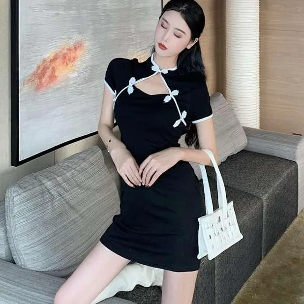 Chinese Style Cheongsam Bodycon Dress