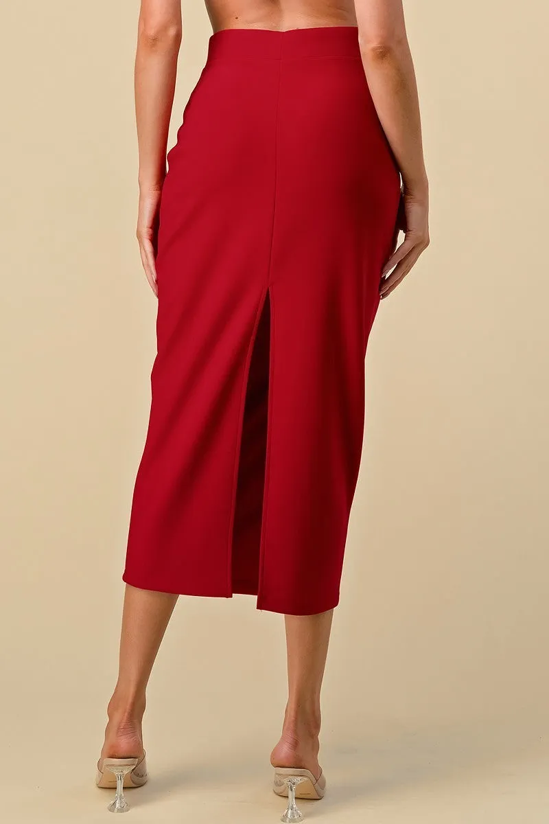 Classic Mid Length Pencil Skirt