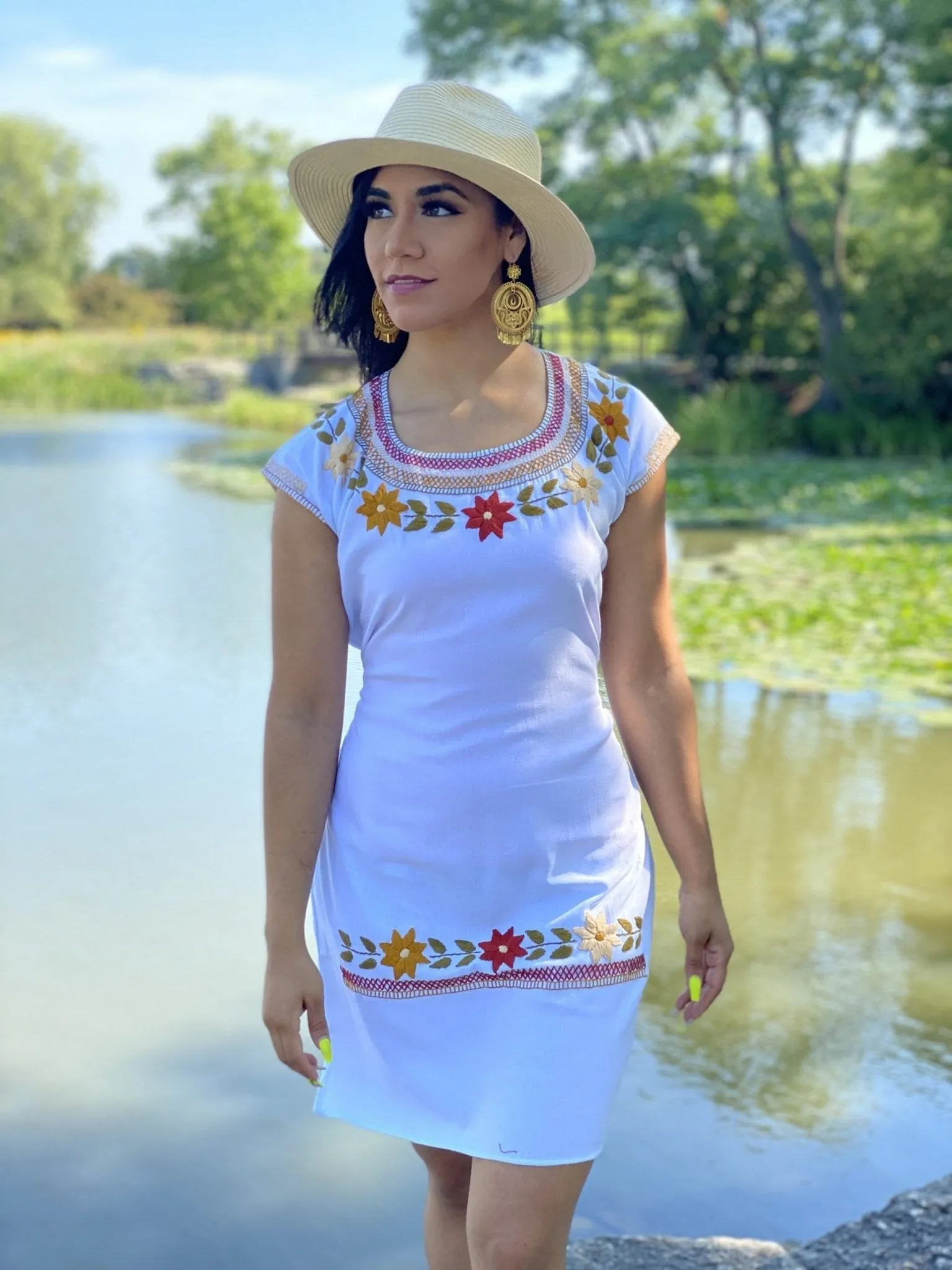 Cleopatra Embroidered Dress