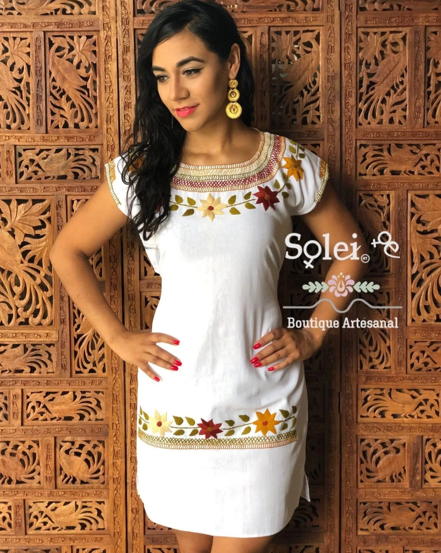 Cleopatra Embroidered Dress