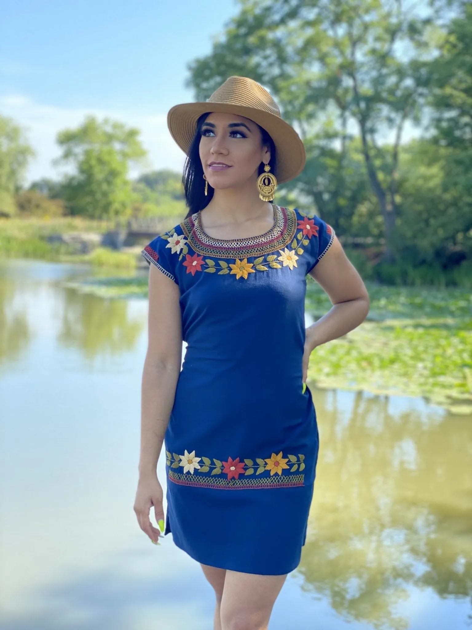 Cleopatra Embroidered Dress