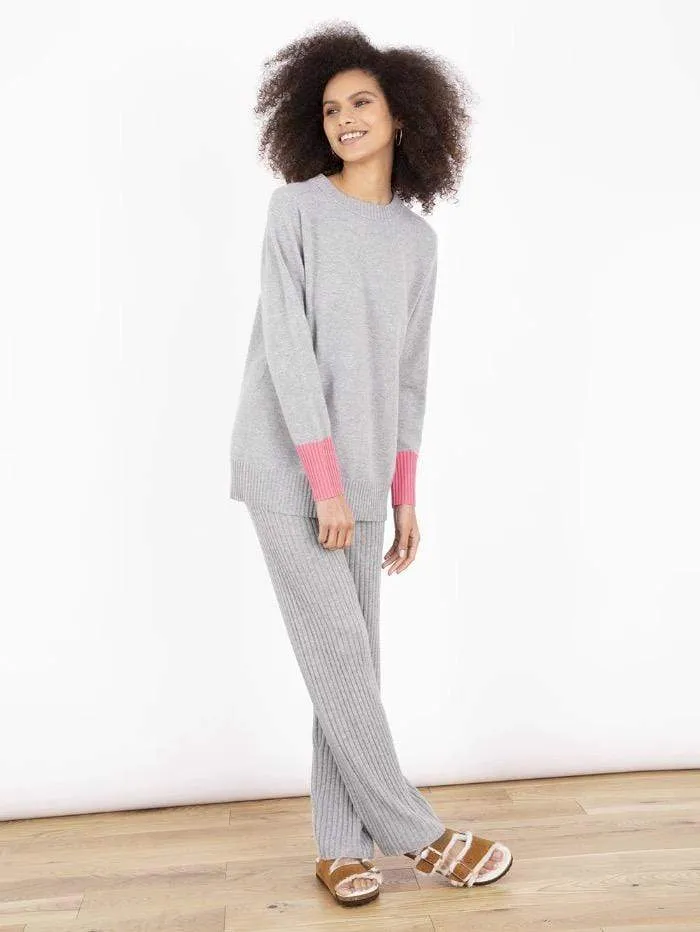 Cocoa Cashmere Grey Sophie Jumper CC4007