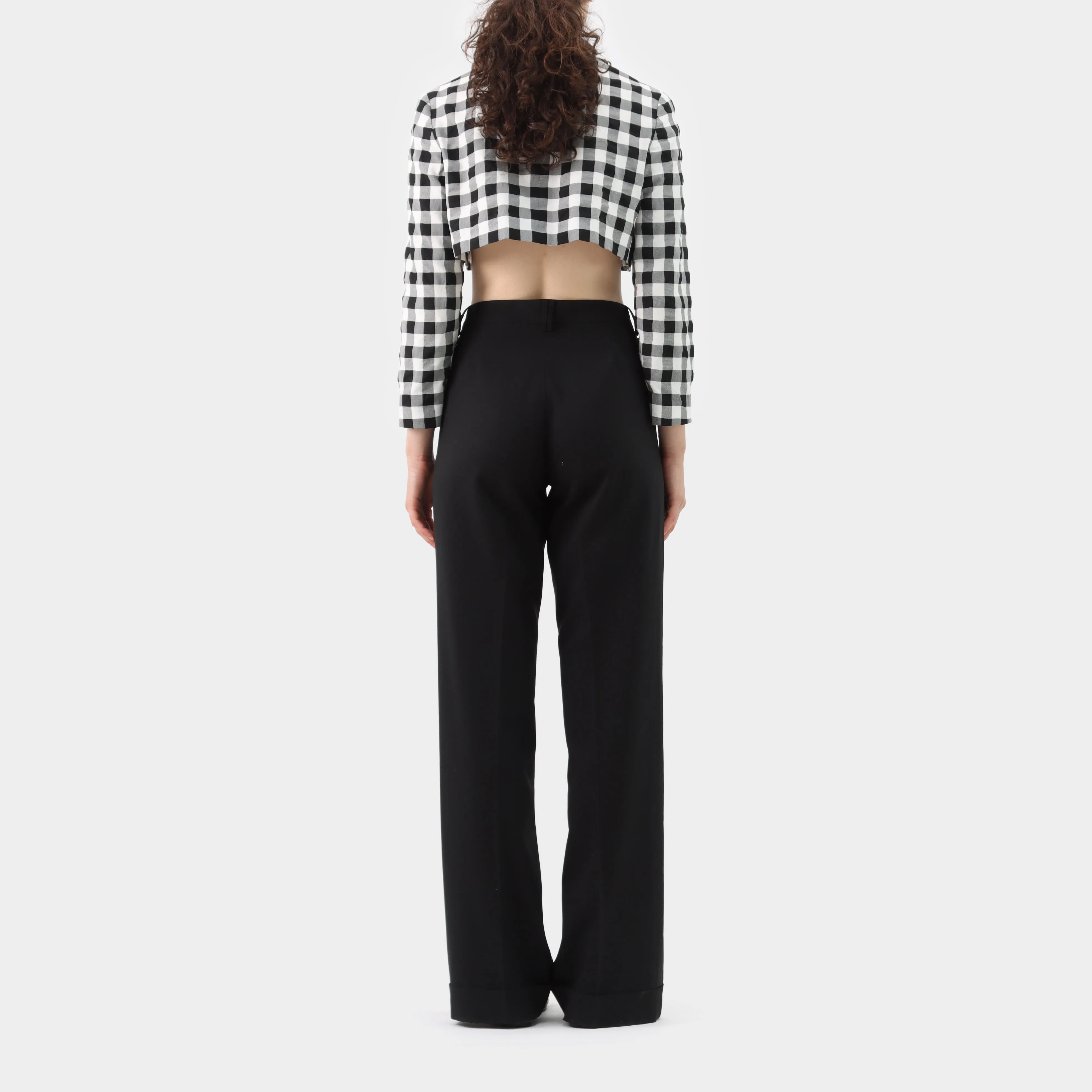 Comme des Garçons Girl Gingham Cropped Jacket