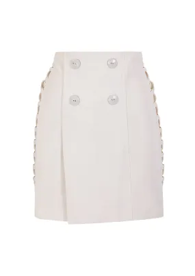 Cross-Over Chain Mini Skirt